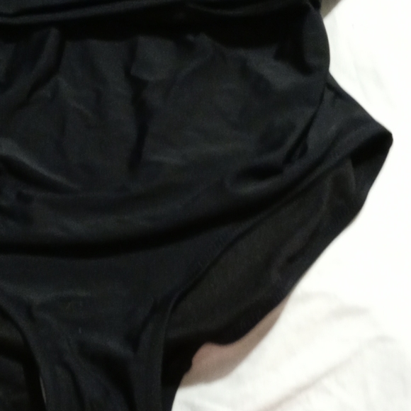 Old Navy Wrap Front Black One piece Swimsuit - Picture 4 of 4